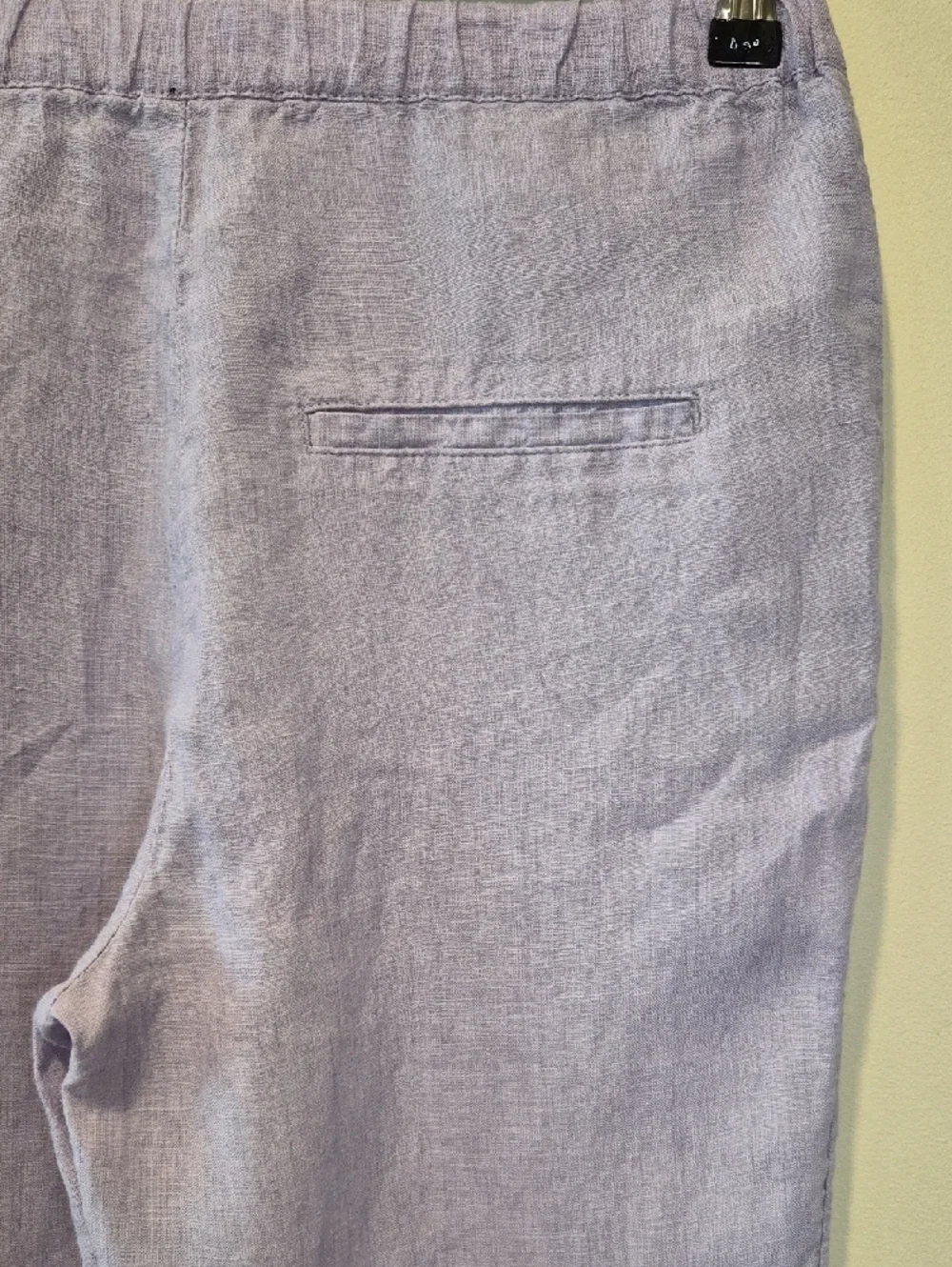 Linen Mango Women's Lavender Drawstring Linen Chinos